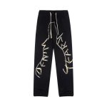 Pants Denim Tears Wishbone Skeleton Print Black