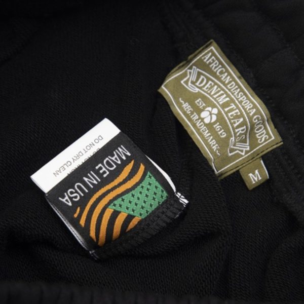 Pants Denim Tears Wishbone Skeleton Print Black - Image 6