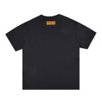 T-shirt Louis Vuitton Gradient Logo Black Red Blue - Image 2
