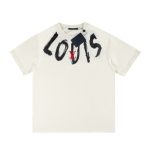 T-shirt Louis Vuitton Brushstroke Logo White