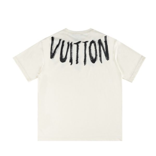 T-shirt Louis Vuitton Brushstroke Logo White - Image 5
