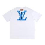T-shirt Louis Vuitton Blue LV Logo White - Image 2
