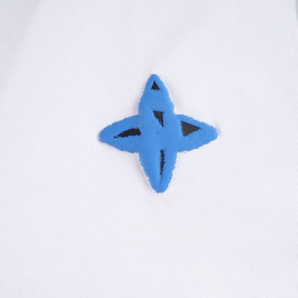 T-shirt Louis Vuitton Blue LV Logo White - Image 3