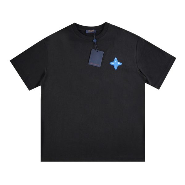 d103707_22369-1.jpg T-shirt Louis Vuitton Blue LV Logo Black - Image 1