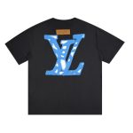 T-shirt Louis Vuitton Blue LV Logo Black - Image 2