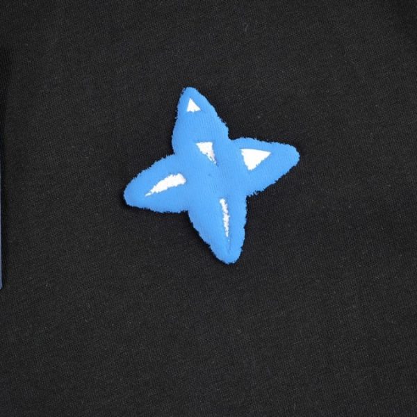 T-shirt Louis Vuitton Blue LV Logo Black - Image 3