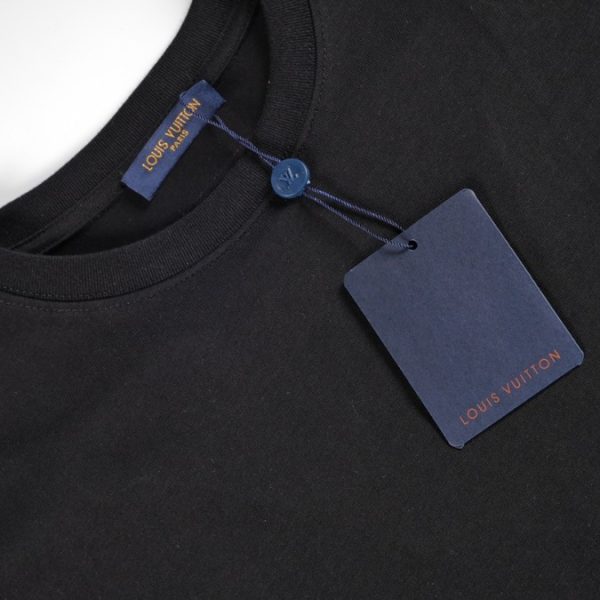 T-shirt Louis Vuitton Blue LV Logo Black - Image 5
