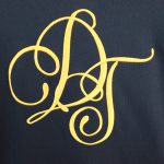 Hoodie Denim Tears Monogram Black Gold - Image 3
