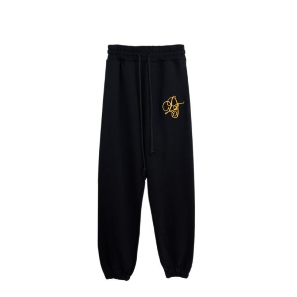 d104089_12518-1.jpg Pants Denim Tears Monogram Black Gold - Image 1
