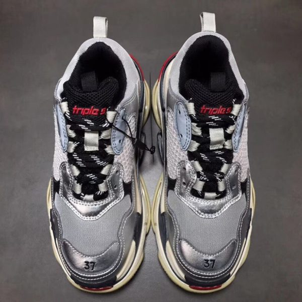 Balenciaga Triple S Silver Black - Image 2