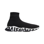 Balenciaga Speed Graffiti Trainer Black White