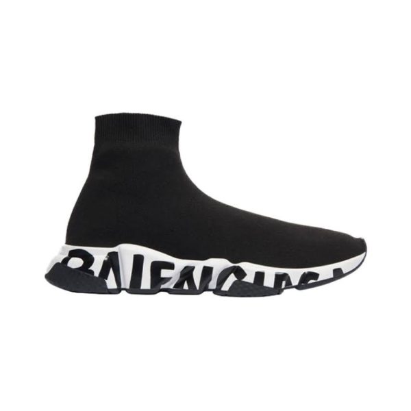 d104262_2425-1.jpg Balenciaga Speed Graffiti Trainer Black White - Image 1