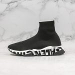 Balenciaga Speed Graffiti Trainer Black White - Image 2