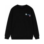 Sweatshirt Louis Vuitton Colorful Logo Black LV002