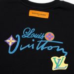 Sweatshirt Louis Vuitton Colorful Logo Black LV002 - Image 3
