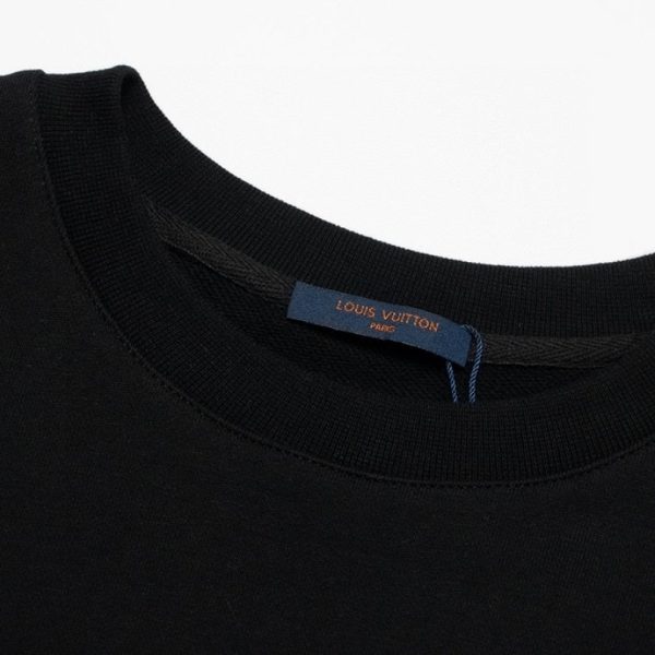 Sweatshirt Louis Vuitton Colorful Logo Black LV002 - Image 4