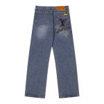 Jeans Louis Vuitton Faded Monogram Pocket Denim LV005