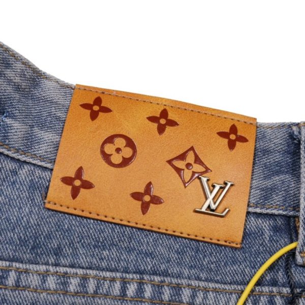 Jeans Louis Vuitton Faded Monogram Pocket Denim LV005 - Image 4