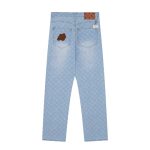 Jeans Louis Vuitton Monogram Light Wash Denim LV006
