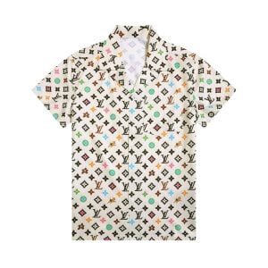 T-Shirt Louis Vuitton Multicolor Monogram Short Sleeve LV007