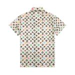 Set Louis Vuitton Multicolor Monogram Shirt and Shorts LV009 - Image 4