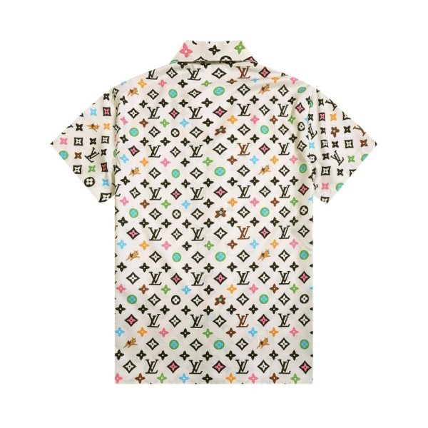 Set Louis Vuitton Multicolor Monogram Shirt and Shorts LV009 - Image 4