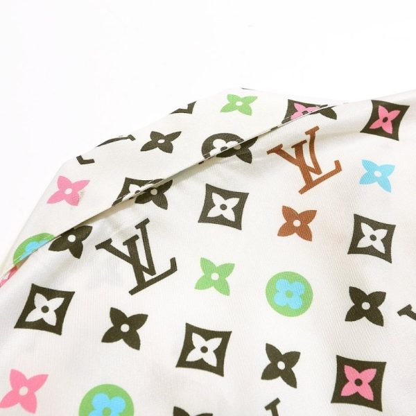 Set Louis Vuitton Multicolor Monogram Shirt and Shorts LV009 - Image 8