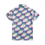 T-Shirt Gucci Multicolor GG Pattern Short Sleeve GC001 - Image 2