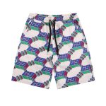 Shorts Gucci Multicolor GG Pattern Drawstring GC002