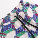 Shorts Gucci Multicolor GG Pattern Drawstring GC002 - Image 3
