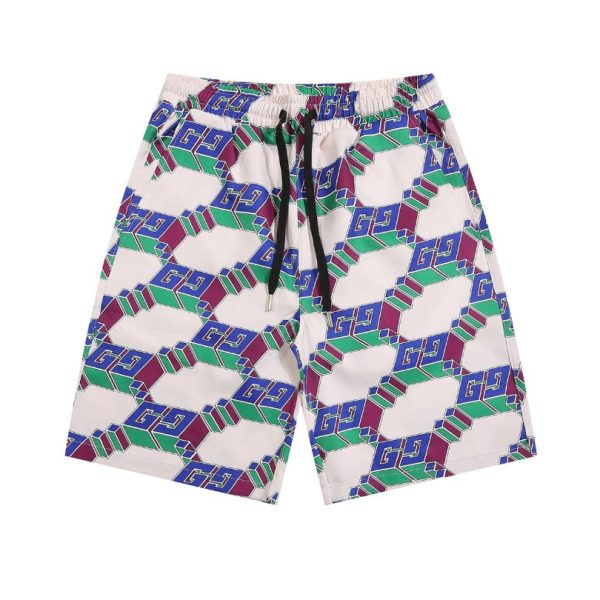 Set Gucci Multicolor GG Pattern Shirt and Shorts GC003 - Image 3