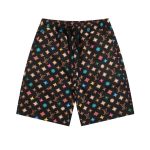 Set Louis Vuitton Monogram Multicolor Shirt and Shorts Set LV012 - Image 3