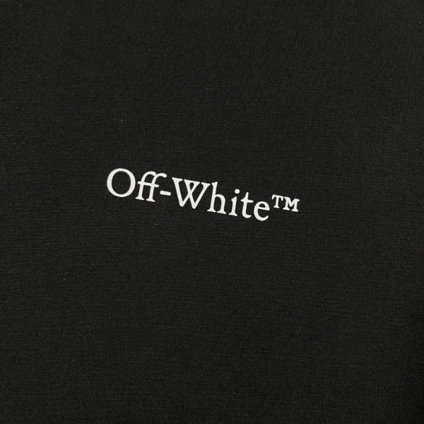 T-shirt Off-White Milan Graphic Back Black Oversized OFF001 - Image 3