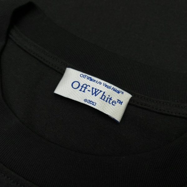 T-shirt Off-White Multi Logo Graphic Black Oversized OFF002 - Image 5