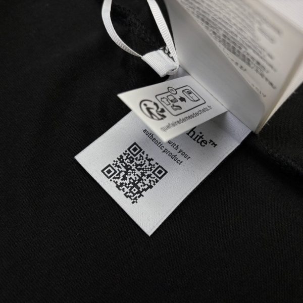 T-shirt Off-White Multi Logo Graphic Black Oversized OFF002 - Image 6