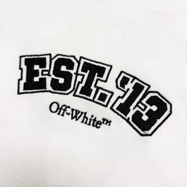 T-shirt Off-White Multi Logo Graphic White Oversized OFF003 - Image 3