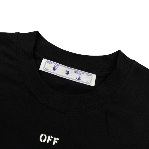 T-shirt Off-White Arrows Logo Black Oversized OFF004 - Image 4