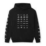 Balenciaga Multi-Logo Print Hoodie Black BL002