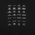 Balenciaga Multi-Logo Print Hoodie Black BL002 - Image 5
