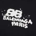 Balenciaga Paris Graffiti Logo Hoodie Black BL003 - Image 4