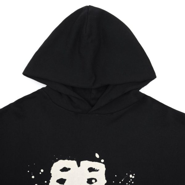 Balenciaga Paris Graffiti Logo Hoodie Black BL003 - Image 5