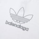 T-shirt Balenciaga x Adidas Trefoil Logo White BL004 - Image 3