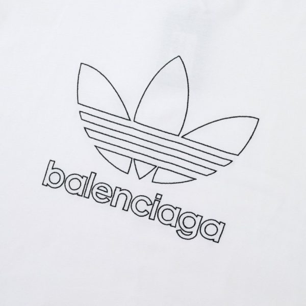T-shirt Balenciaga x Adidas Trefoil Logo White BL004 - Image 3