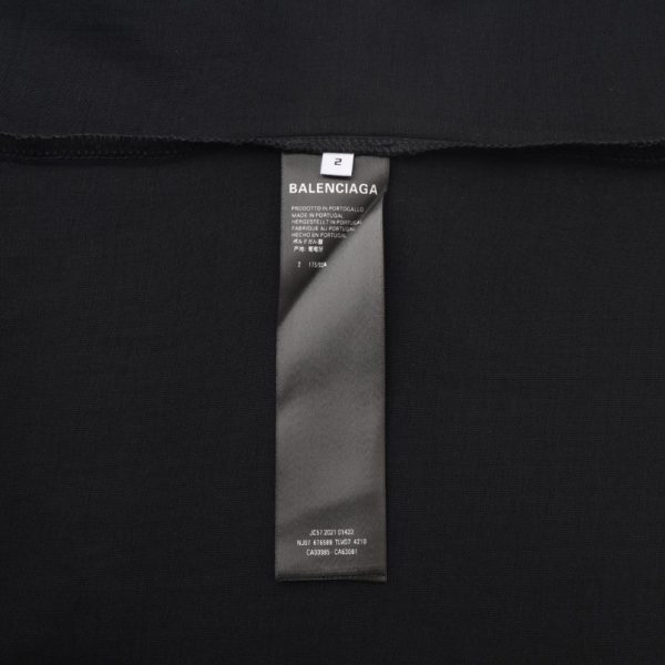 T-shirt Balenciaga x Adidas Trefoil Logo Black BL005 - Image 6