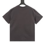 T-shirt Balenciaga BB Logo Spray Paint Black BL007 - Image 2