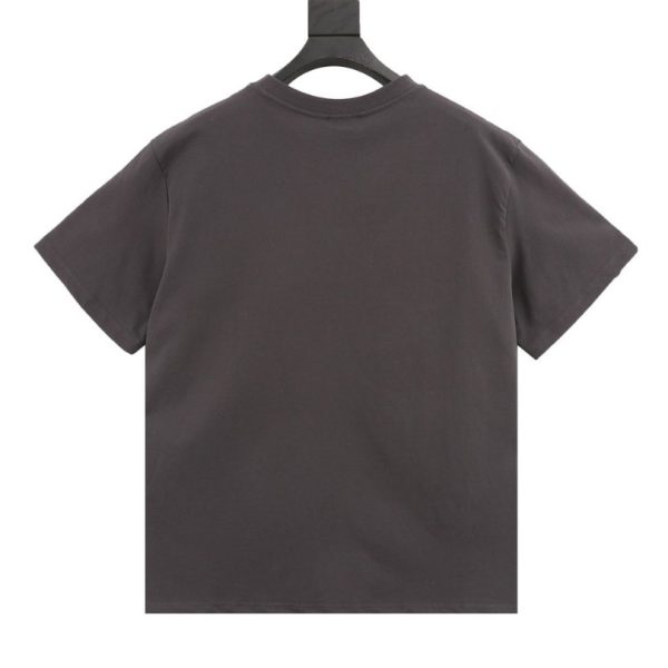 T-shirt Balenciaga BB Logo Spray Paint Black BL007 - Image 2
