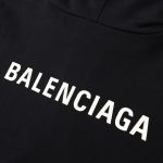 Balenciaga Classic Logo Hoodie Black BL008 - Image 4
