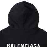 Balenciaga Classic Logo Hoodie Black BL008 - Image 6