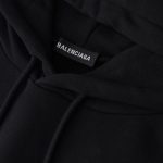 Balenciaga Classic Logo Hoodie Black BL008 - Image 7