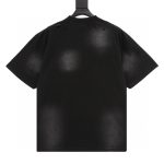 T-shirt Balenciaga Graphic Slogan Distressed Black BL010 - Image 2